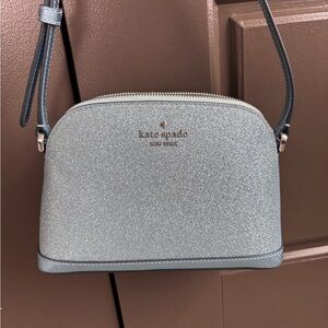Kate Spade Metallic Blue Crossbody Bag